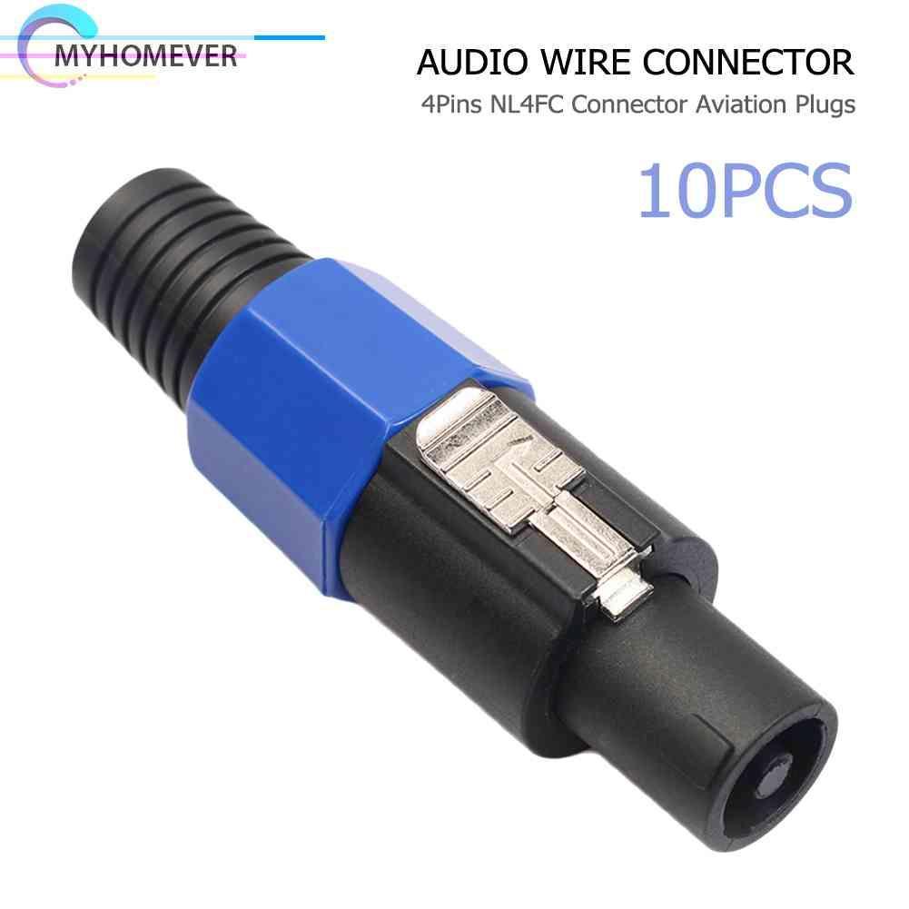 Set 10 Đầu Nối Dây Điện 4 Cực NL4FC 4Pin