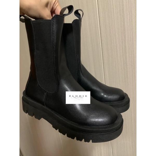 { Ảnh Thật } Giày Bốt, Boots Nữ Cao Cổ Đế Cao Phù Hợp Mọi Phong Cách - Bốt Cao Đến Bắp Chân 22CM Có Bo Chun