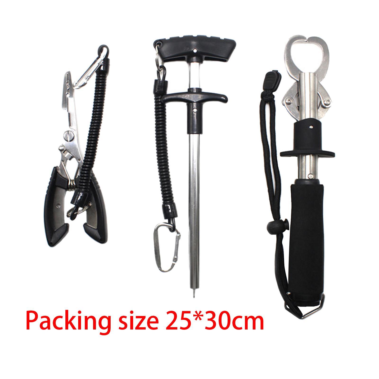 3x Fishing Pliers Set Portable for Freshwater Saltwater Tool Set Lip Gripper
