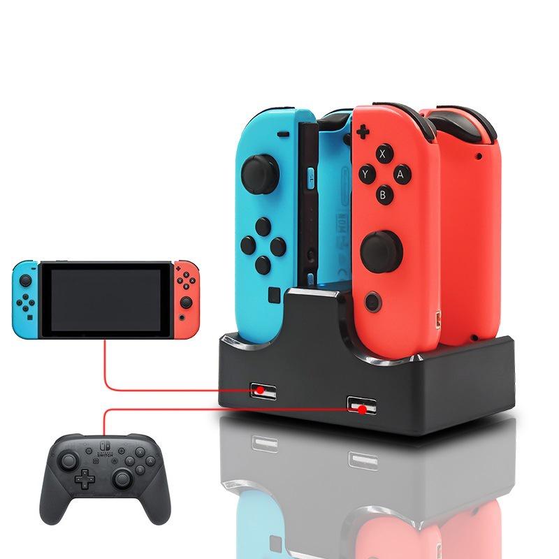 Đế Sạc Bốn Trong Một Cho Tay Cầm Chơi Game Nintendo switch Trái Phải