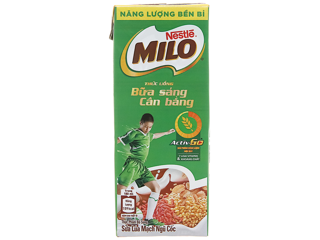 Thùng 48 hộp thức uống lúa mạch uống liền Milo 180ml