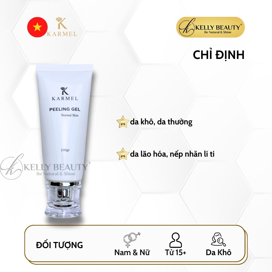 Tẩy Tế Bào Chết Da Khô Karmel Peeling Gel Normal Skin - Giảm Dày Sừng, Da Sáng Mềm Mịn | Kelly Beauty