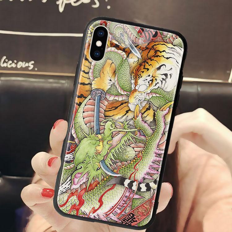 Ốp Lưng Hình Rồng Màu Sang dành cho Iphone 6/6Plus/6S/6S Plus/7/7Plus/8/8Plus/X/Xs/Xs Max/11/11 Promax/12/12 Promax Lpc20120245