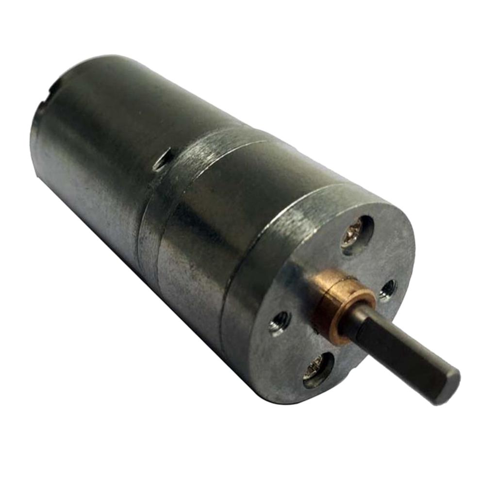 Double Shaft Worm Gear Motor DC 12V 320RPM High Torque Speed Reduction Motor with Metal Gearbox
