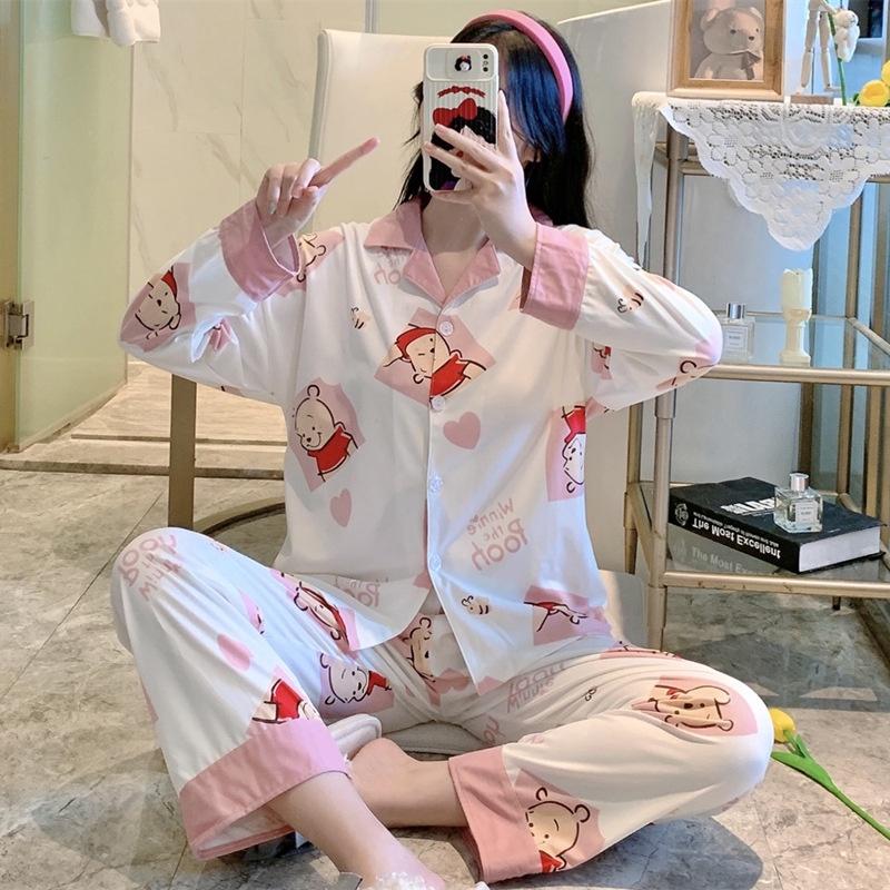 Pijama - Đồ Bộ Ngủ Nữ Áo Dài Quần Dài Nhiều Mẫu Họa Tiết Xinh DDCP05