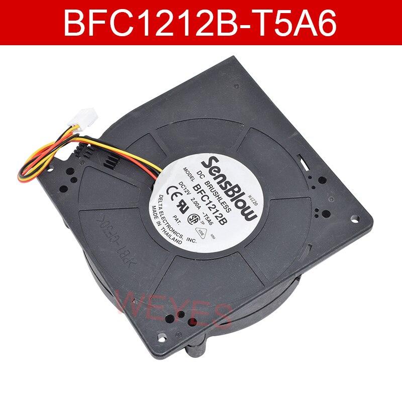 Quạt tản nhiệt 3 dây BFC12B -T5A6 DC12V 2.00A 2A 12CM mới