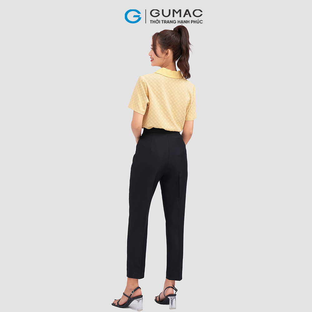 Quần ống đứng lưng kiểu thời trang GUMAC QC11041