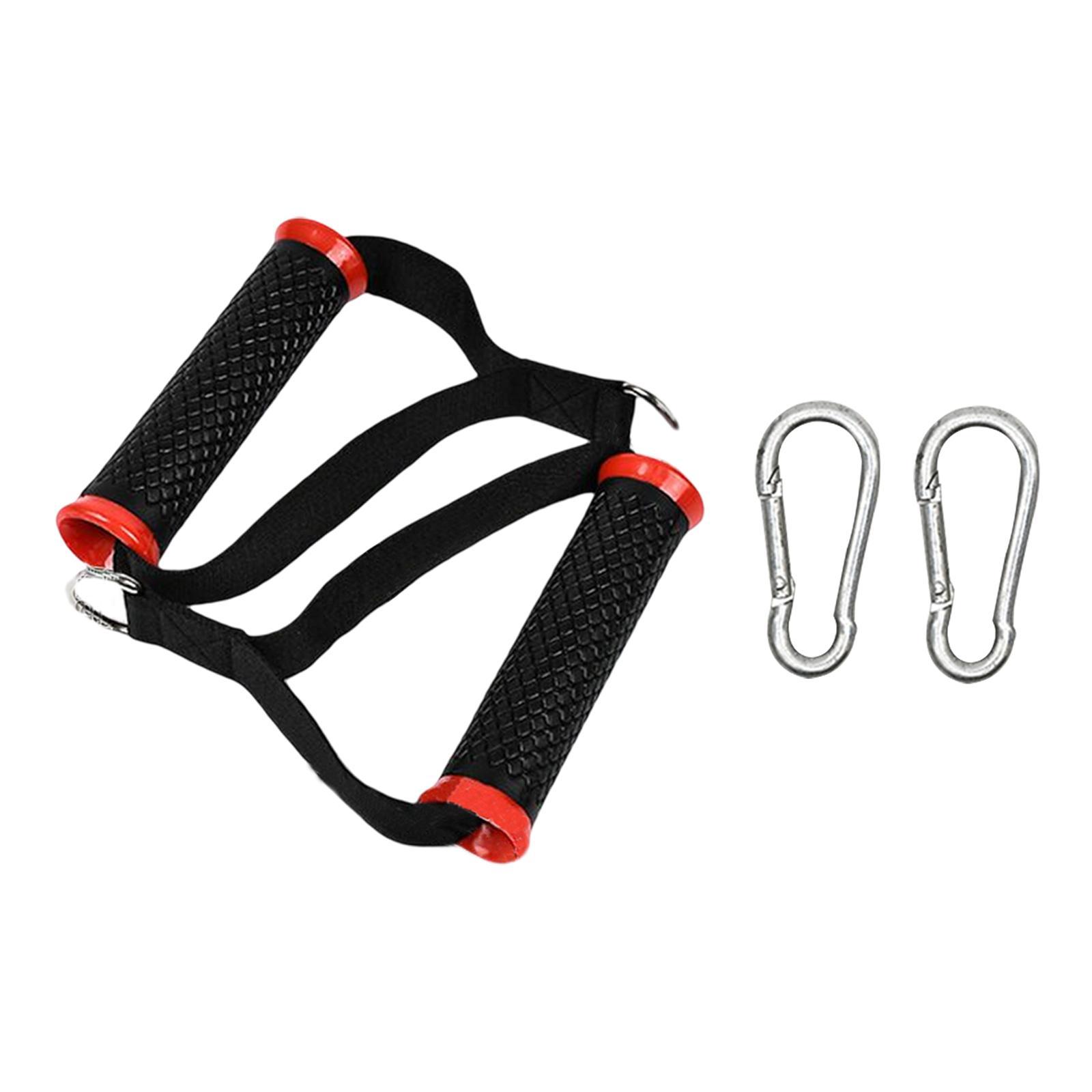 Gym Attachment Handle Cable Pull Down V Shape Bar Red