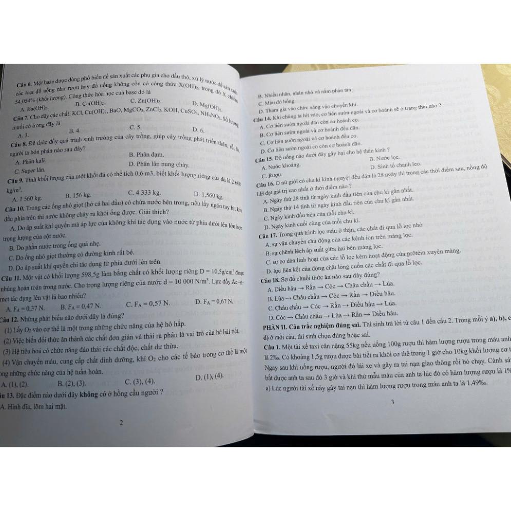 Sách - 38 Đề Thi Học Sinh Giỏi Khoa Học Tự Nhiên 8