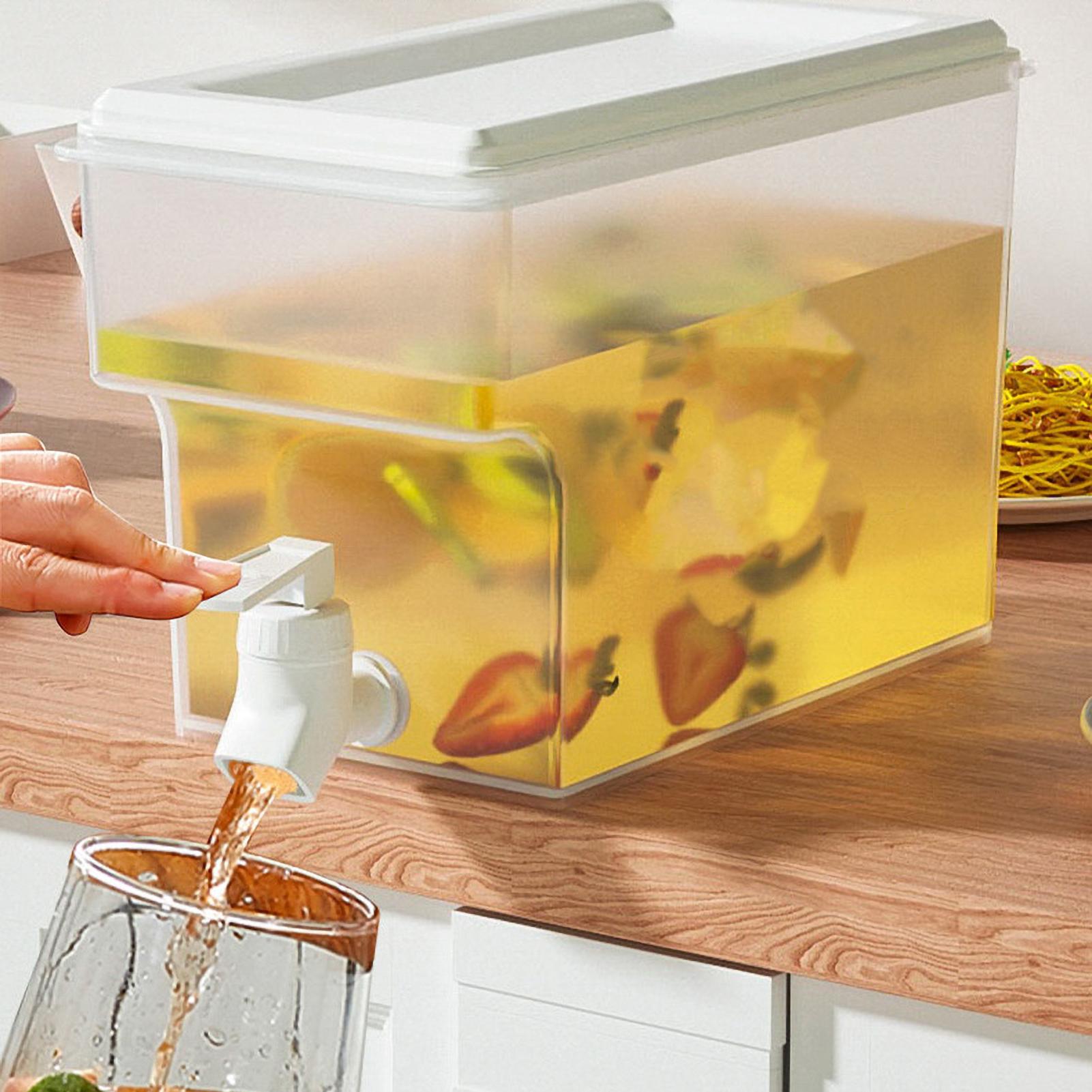 Cold Kettle Water Container Beverage Dispenser with Faucet Refrigerator Iced Cold Kettle Home Cold Drink Dispenser