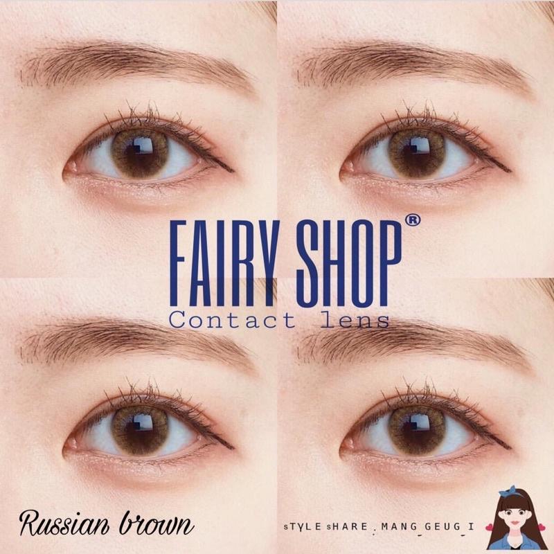 Kính Áp Tròng Russian Brown Snowflake 14.0mm - FAIRY SHOP CONTACT LENS độ 0 đến 6