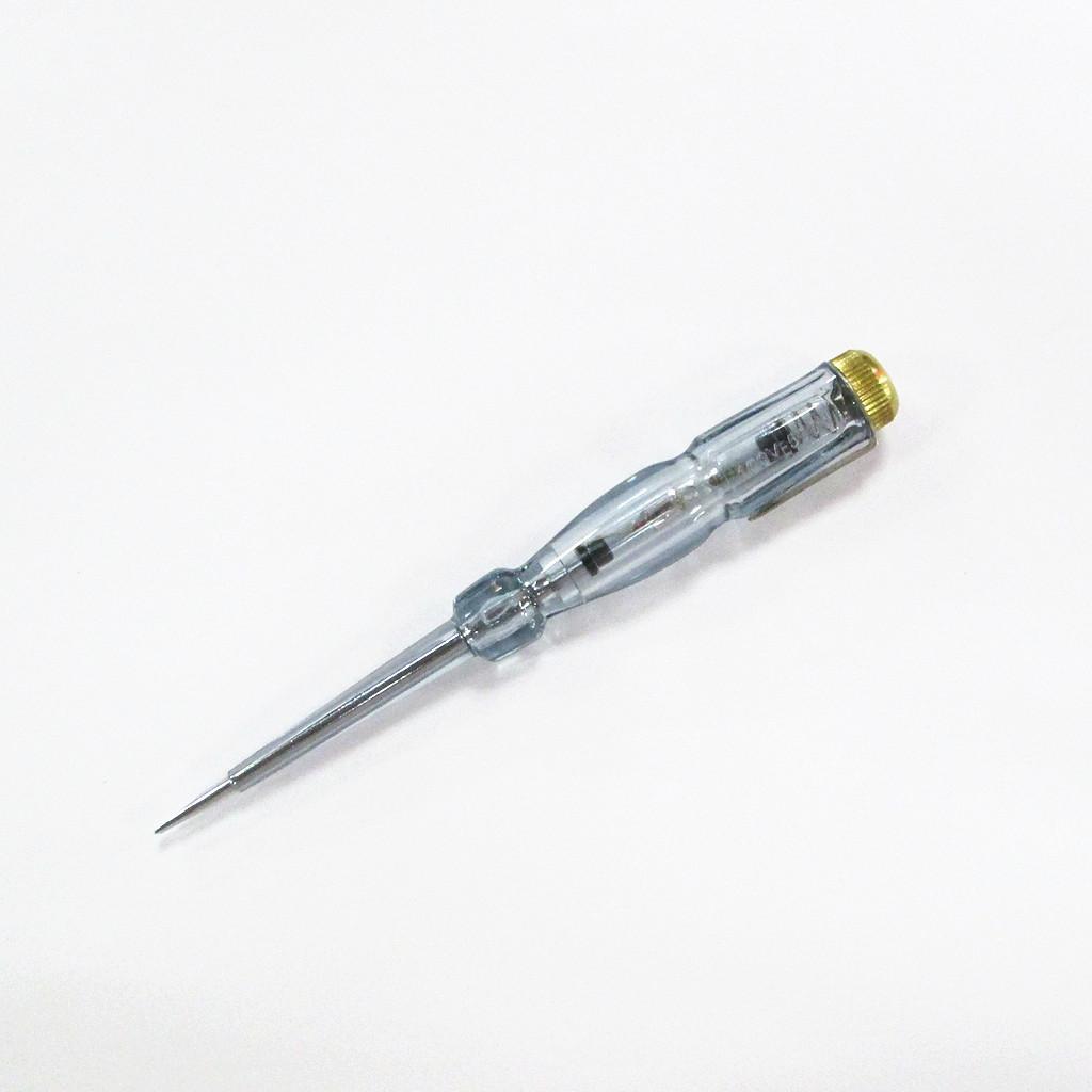 Clear Plastic Nonslip Handle Slotted Tip Voltage Test Pencil AC 100-500V
