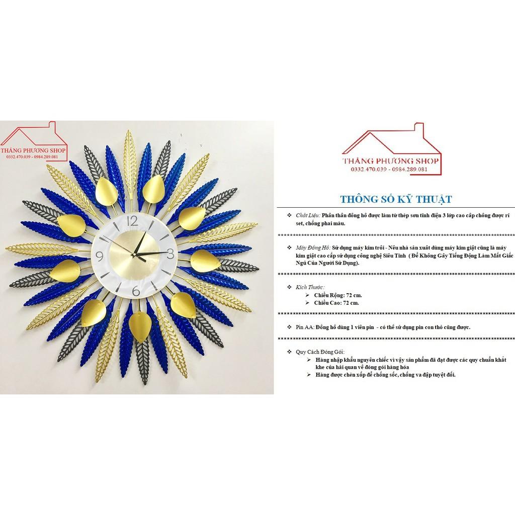 Đồng Hồ Trang Trí Treo Tường Hoa Mặt Trời TP-063
