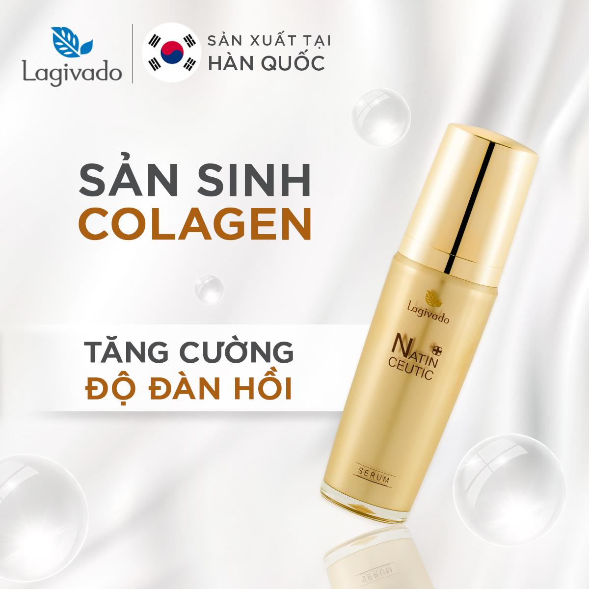 Bộ đôi serum dưỡng da giảm nám tàn nhang Hàn Quốc Lagivado  Natin Ceutic 50 ml và sữa rửa mặt Creamy Foam 50ml