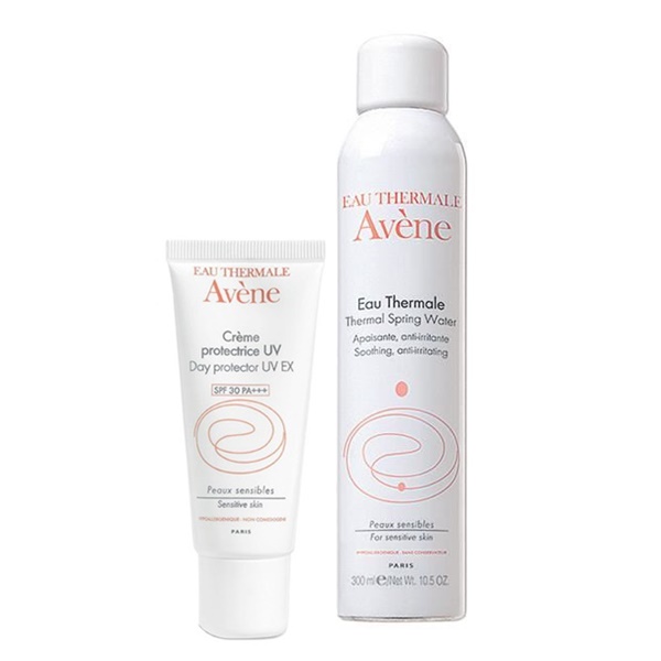 Combo Kem Chống Nắng Dưỡng Ẩm Cho Da Nhạy Cảm Avene Day Protector UV 40ml Và Xịt Khoáng Avène Thermal Spring Water (300ml)