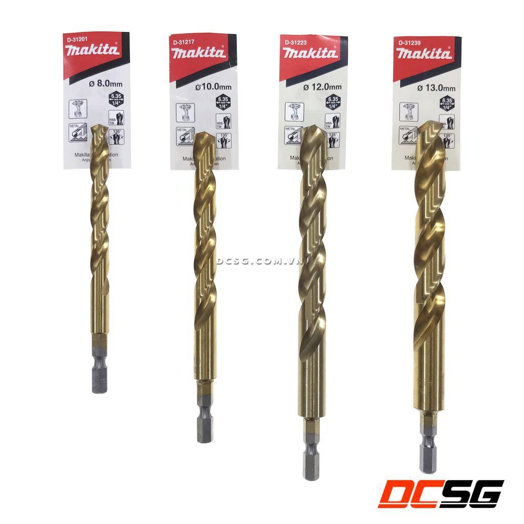 Mũi khoan sắt 8-13mm chuôi lục giác Hss-Tin Makita | DCSG