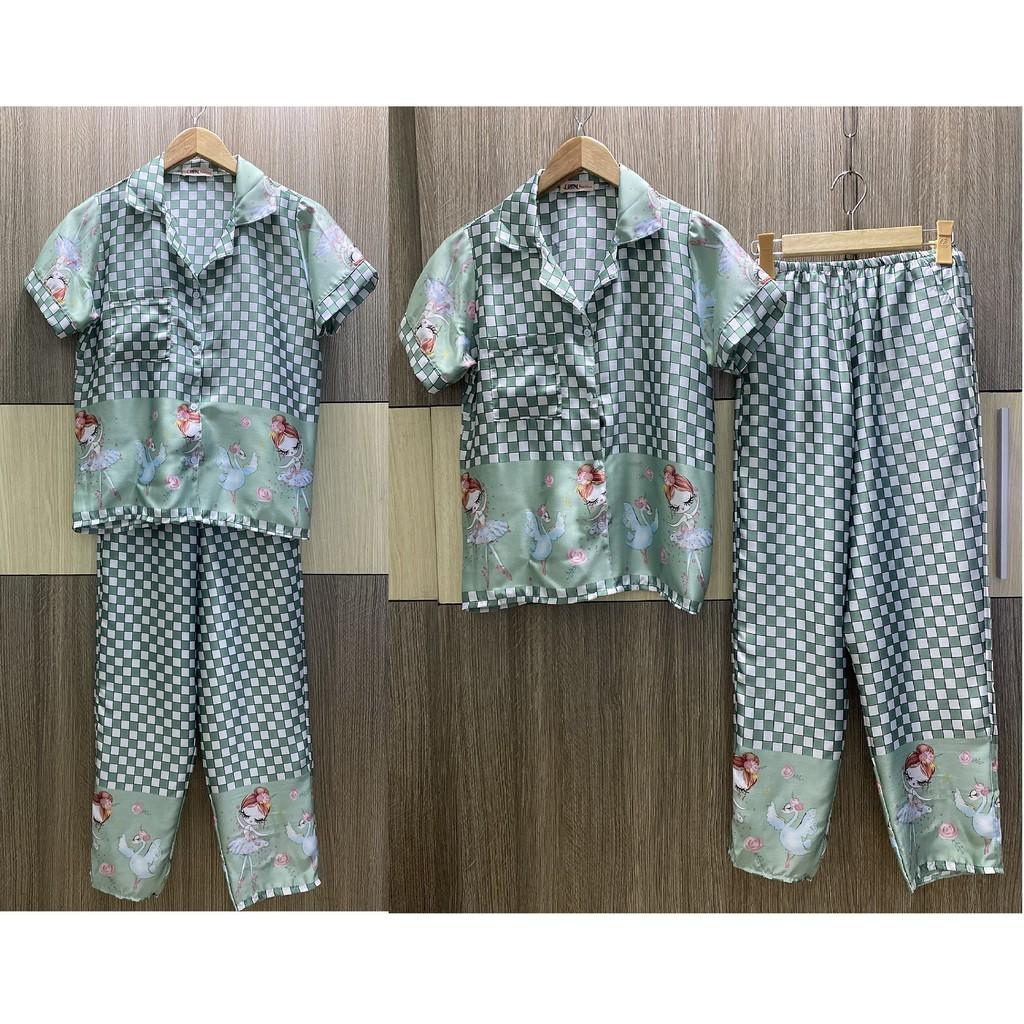 Đồ Bộ Pijama Caro Lụa Satin (Caro)