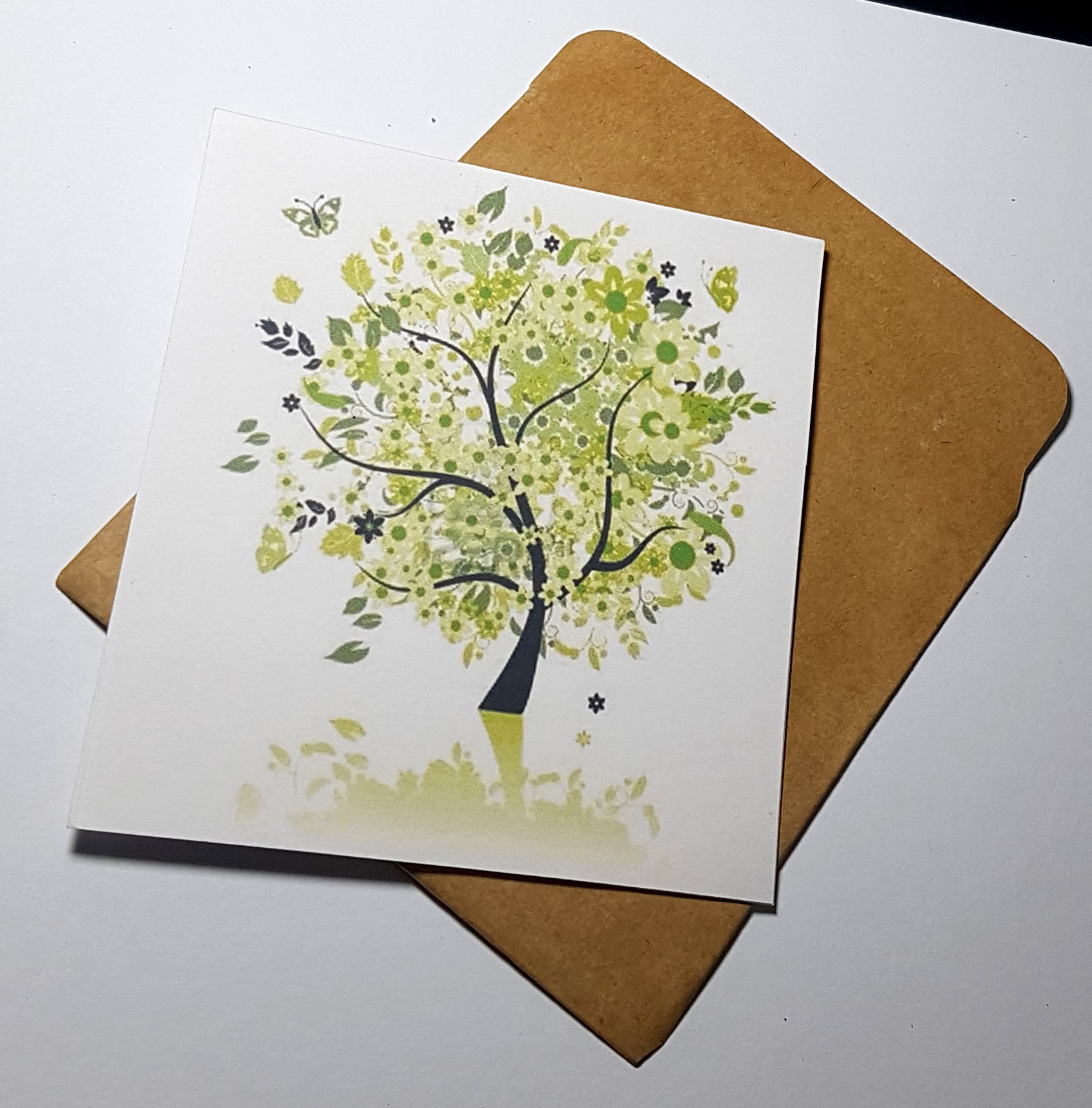 Thiệp in hình cây phong cách làm card quà cám ơn ,chúc mừng sinh nhật và giử tặng người thân yêu