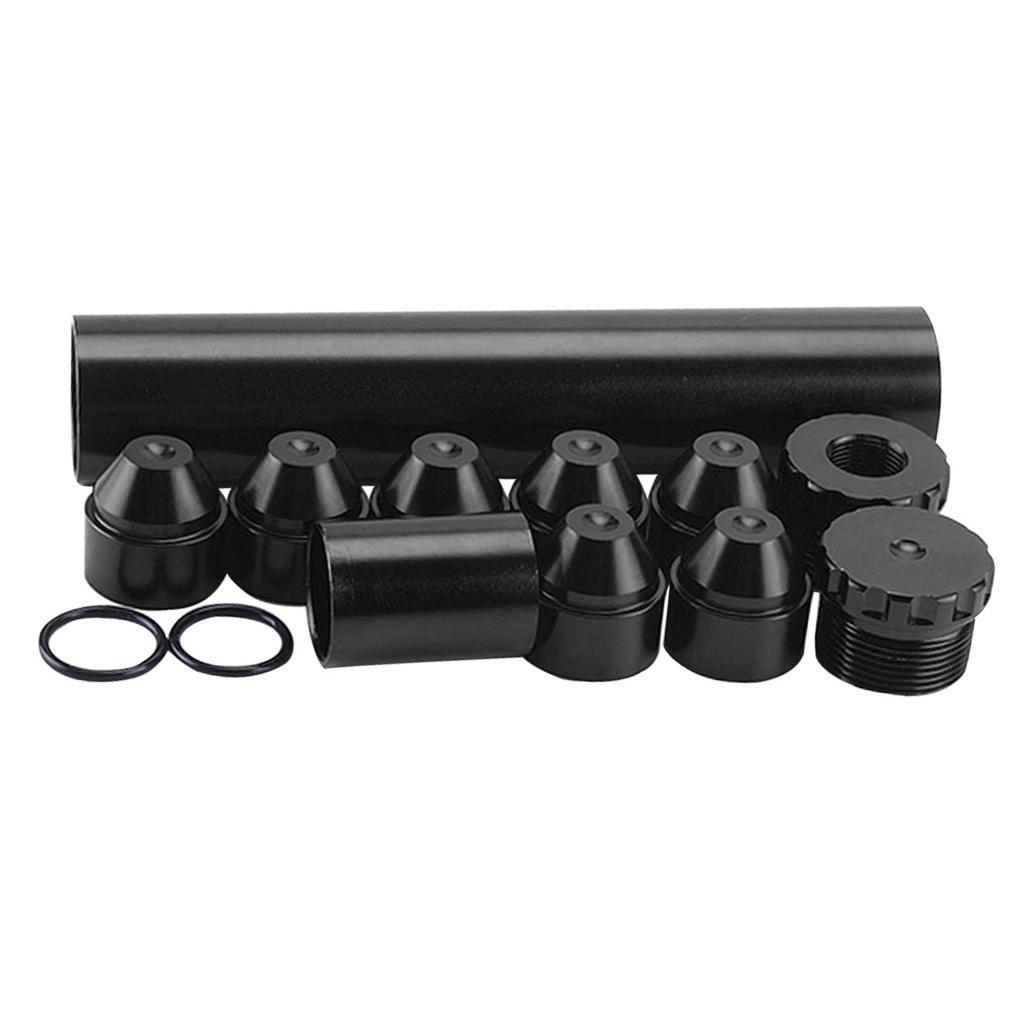 6in Aluminum Automotive Fuel Filter Car Oil Fuel Filter 5/8''-24 Black