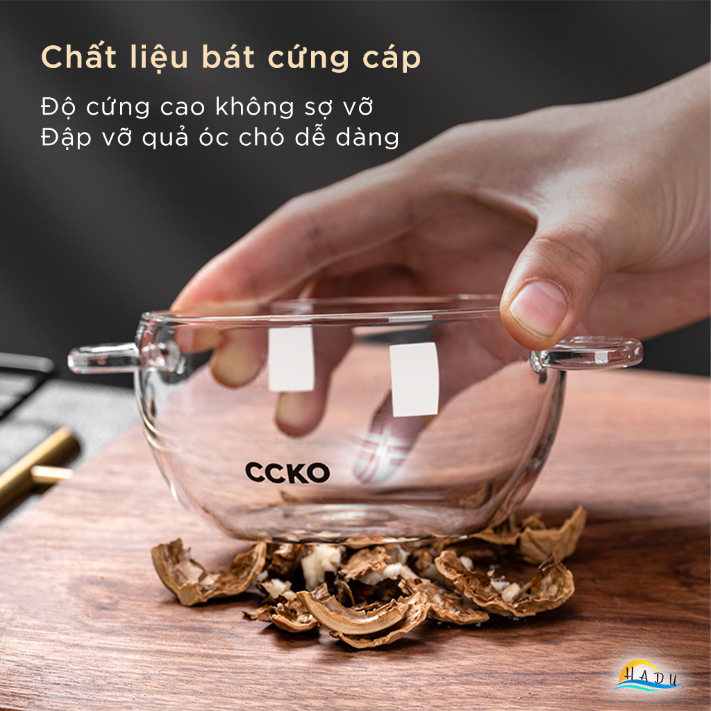 Thố Chưng Yến Mini Thủy Tinh Cao Cấp 315ml Đạt Chất Lượng Đức CCKO