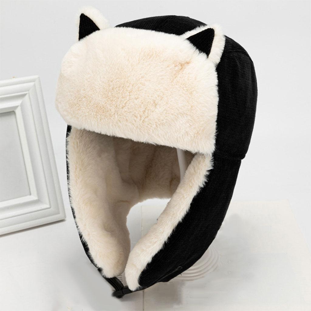 Winter Trapper Bomber Hat Windproof Ushanka Snow Men Hat for Hiking