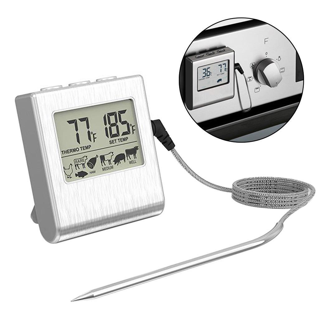 Premium Digital Meat Thermometer Stainless Steel Probe for Cooking Kitchen