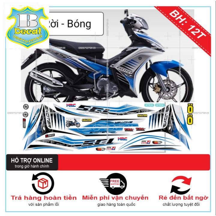 Tem rời dành cho EX 2011 HOA VĂN BẠC XANH