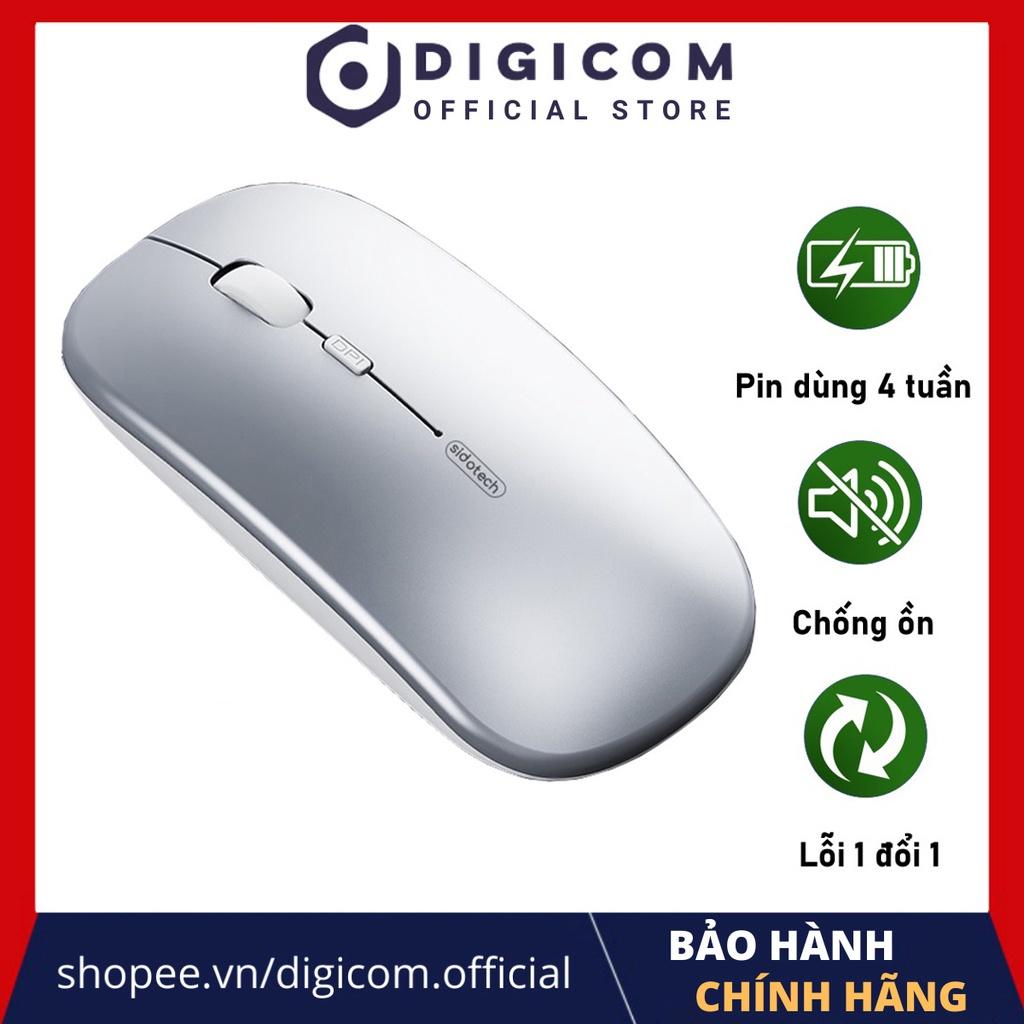 Chuột máy tính không dây tự sạc pin MP1 không ồn sạc 1 lần dùng 4 tuần cho Laptop Macbook PC