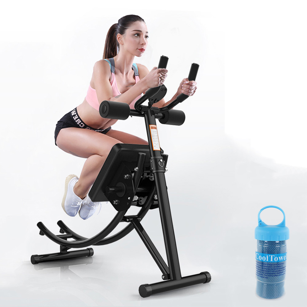 Máy tập bụng - Dụng cụ tập thể dục đa năng - Dụng cụ tập Gym tại nhà - Chất liệu thép chịu lực cao + Tặng kèm khăn lạnh thể thao cao cấp