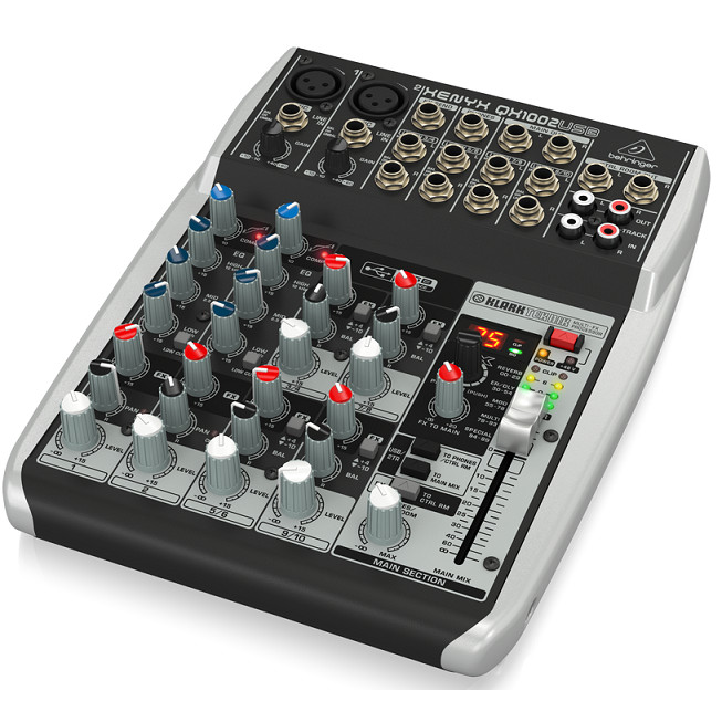 Bộ trộn âm thanh BEHRINGER ANALOG MIXER QX1002USB- Hàng chính hãng