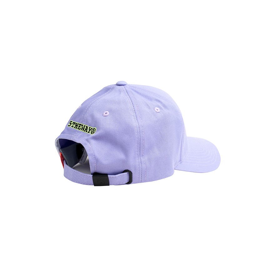 5THEWAY /stroke/ BIG LOGO BASEBALL CAP in PASTEL LILAC aka Nón Lưỡi Trai Tím