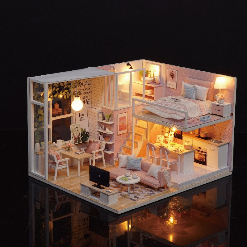 Mô hình nhà DIY Doll House Cuộc Sống Yên Bình Tranquil Life Kèm Mica Chống bụi