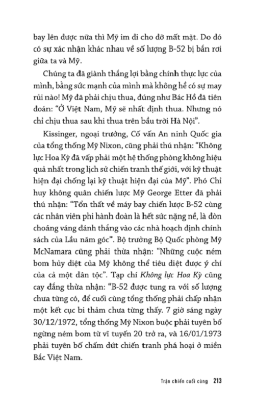 Tại Sao Việt Nam Đánh Thắng B-52? Những Chuyện Bây Giờ Mới Kể (In lần thứ 2)