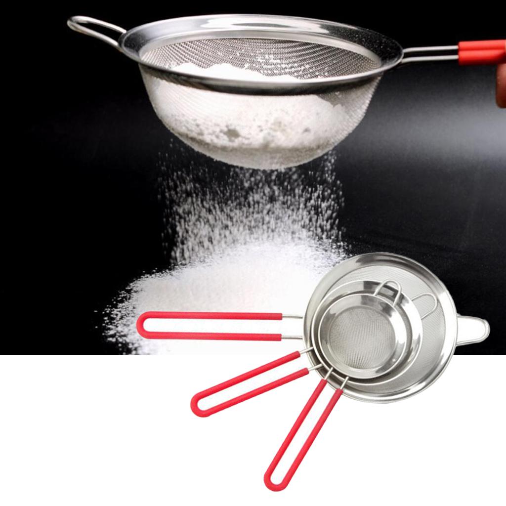 Tea Strainer Mesh Sieve Sifter Strain Flour Loose Leaf Filter Herb Fine 8cm