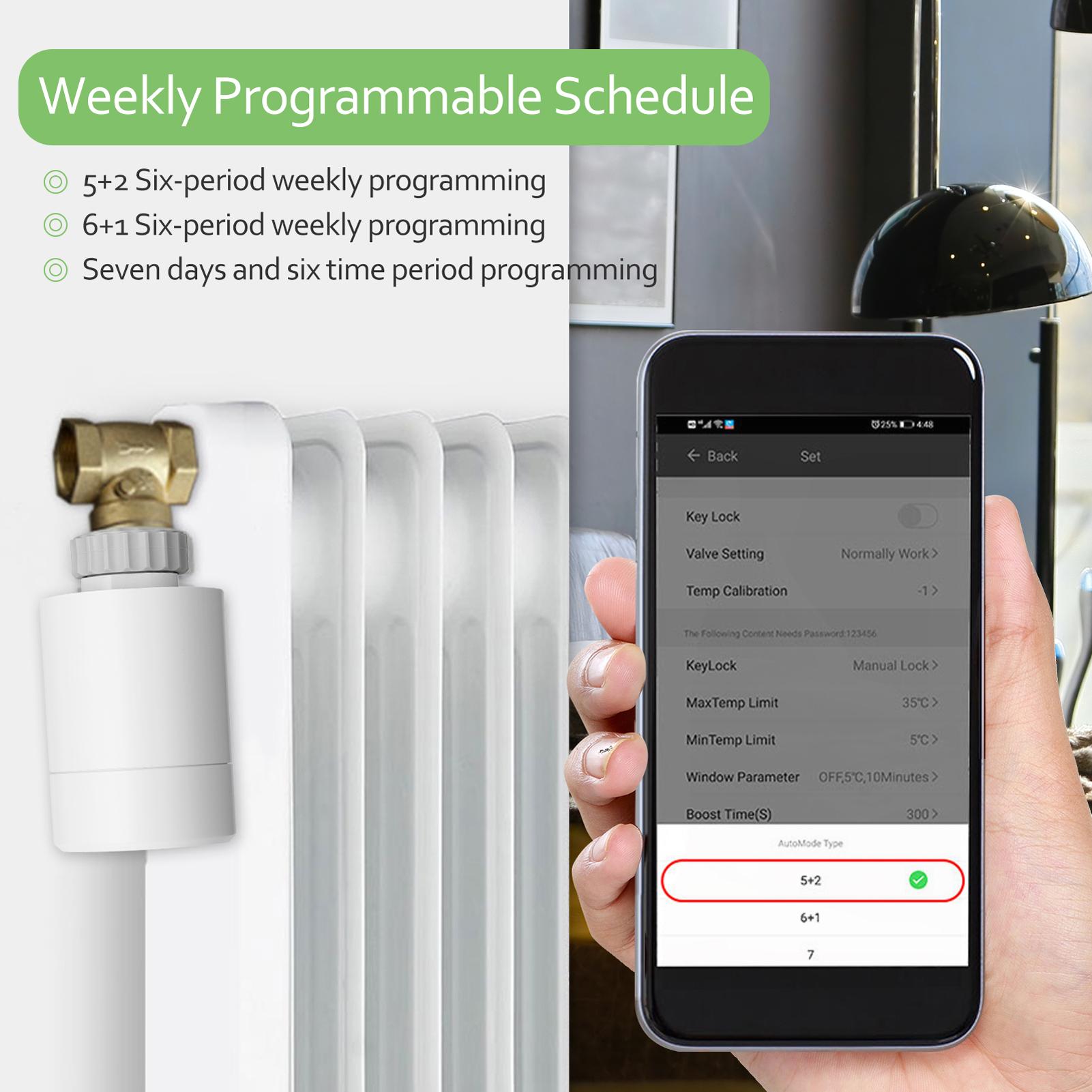 HY366RT ZigBee Temperature Controller Thermostatic Radiator Intelligent Home Household Temperature Controller Constant