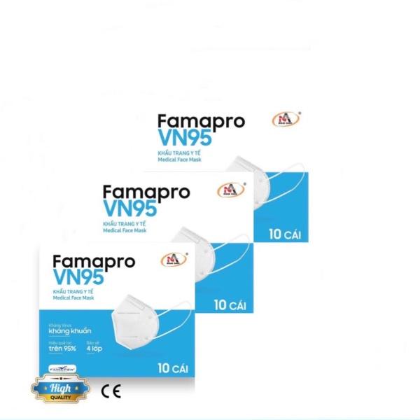 Khẩu trang y tế kháng khuẩn 4 lớp Famapro VN95