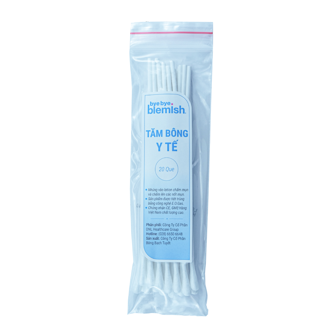 Tăm bông y tế Bye Bye Blemish dùng để chấm mụn rửa vết thương