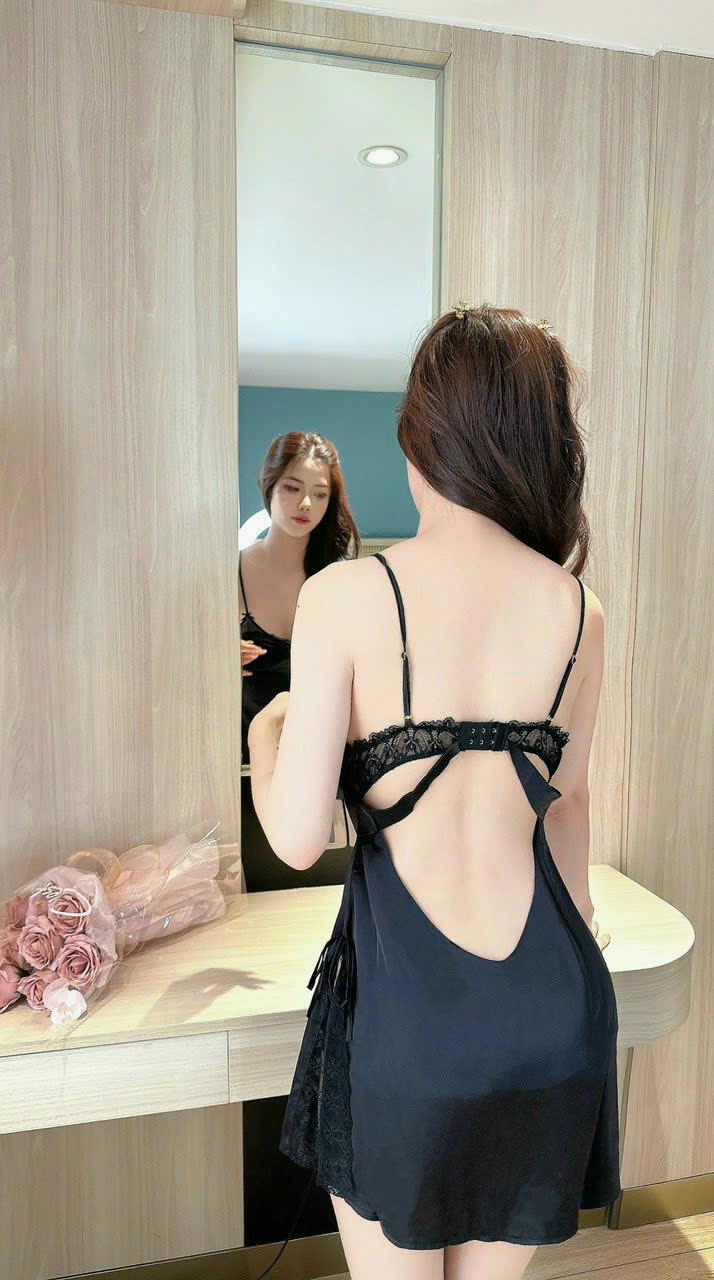 Đầm Ngủ Hai Dây Trơn - B.Lingerie