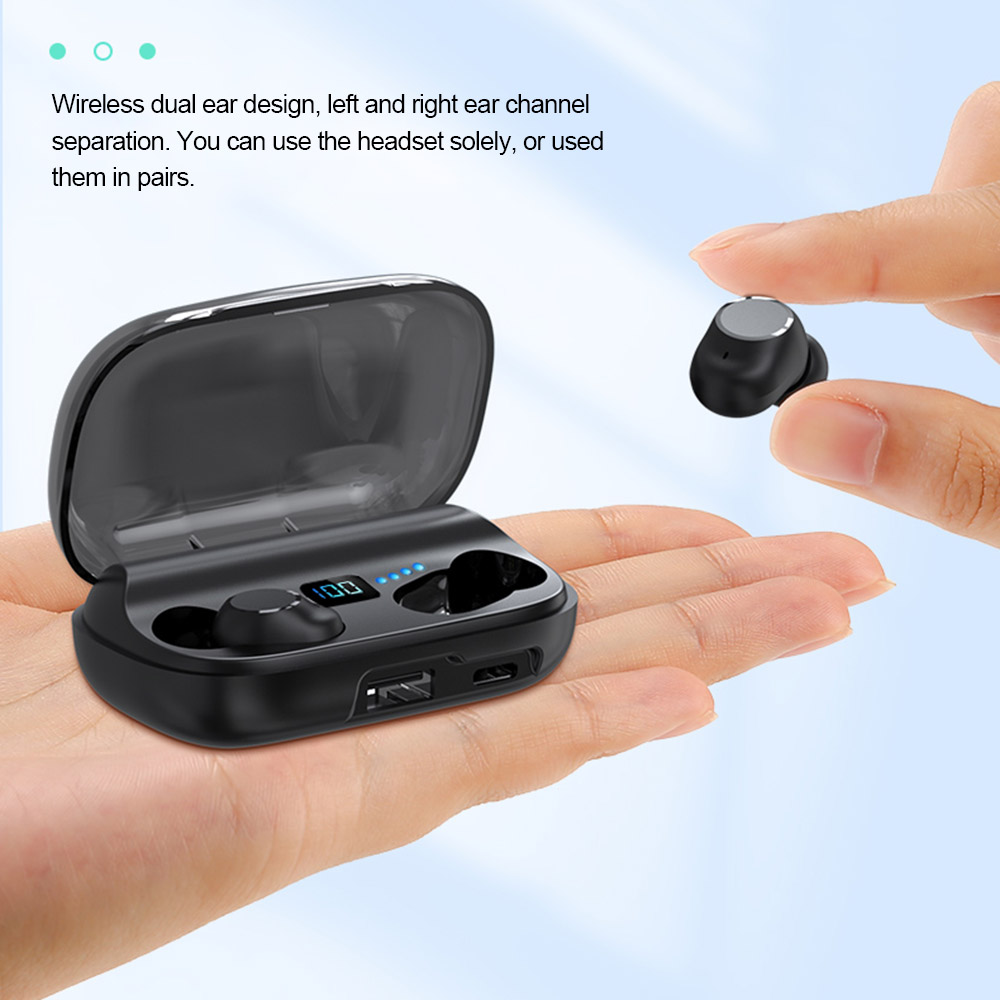 Tai Nghe Thể Thao Không Dây JS2 TWS Bluetooth 5.1 Có Mic Điều Khiển Cảm Ứng Cho Điện Thoại