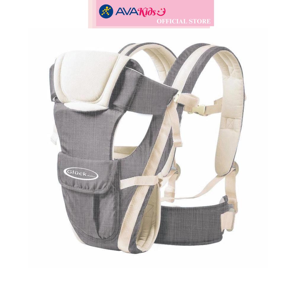 Địu em bé 4 tư thế Gluck Baby GP708 - Màu xám (0 - 18 tháng)