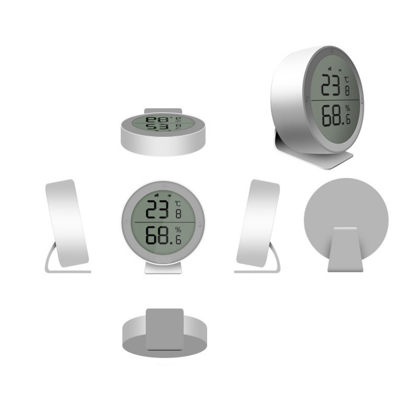 Cảm Biến Nhiệt Độ Độ Ẩm Có Màn Hình Để Bàn Dùng Sóng Zigbee Sử Dụng Trên Ứng Dụng Tuya TTH2B