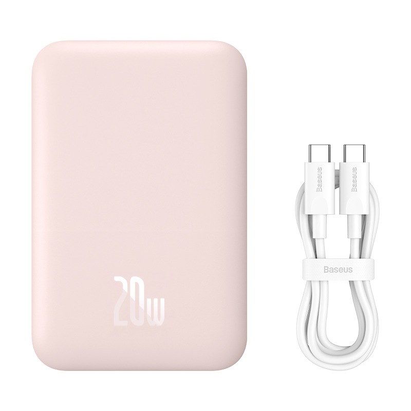 Pin Sạc Dự Phòng Không Dây Từ Tính Baseus Magnetic Sạc Dây 20W Không Dây 15w Cho 12 13 14 - Hàng Chính Hãng