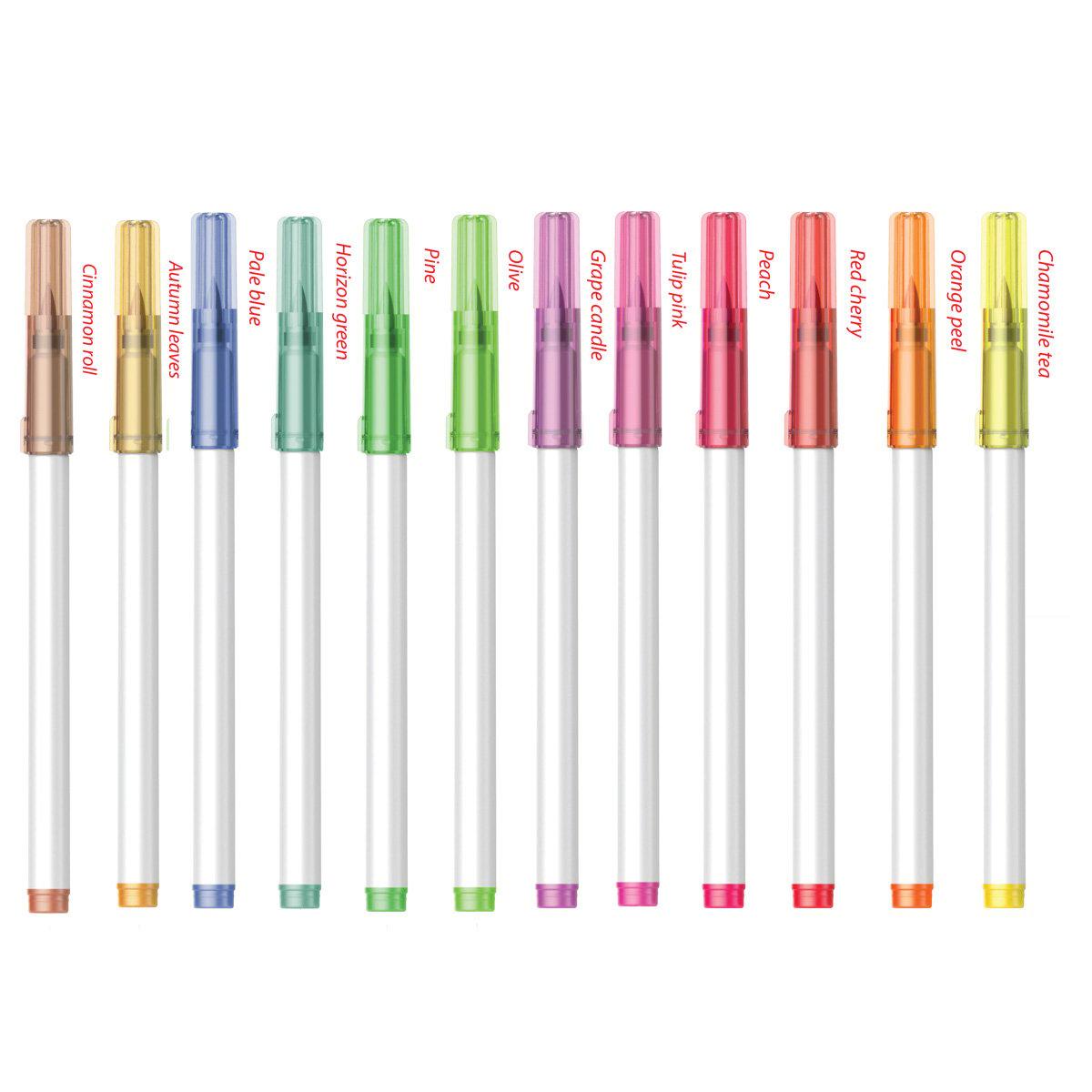 Vỉ 12 Bút Lông Màu Đầu Brush - Hygee - Colokit FP-C019