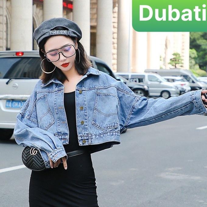 ÁO KHOÁC JEAN NỮ CHẤT BÒ NÚT SAU SÀNH ĐIỆU PHONG CÁCH TRẺ TRUNG- DUBATI FASHION