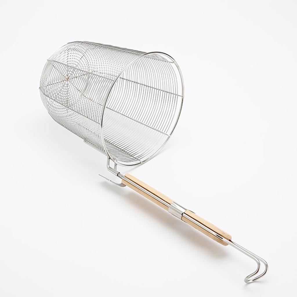 3pcs Stainless Steel Mesh Food Dumpling Noodle Strainer, Kitchen Strainer Basket