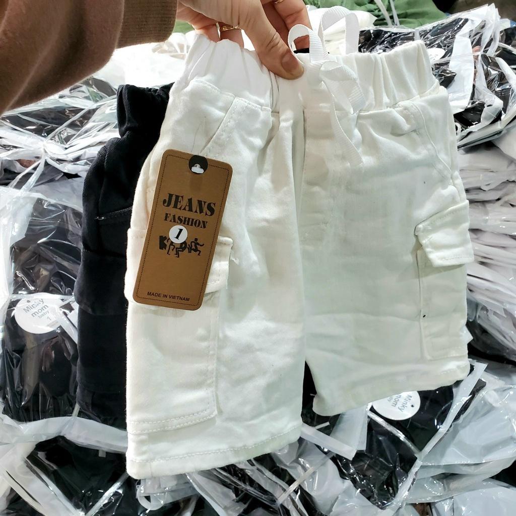 Quần Short Đùi Kaki Trơn Túi Hộp Cho Bé Trai & Bé Gái - SUMO KIDS