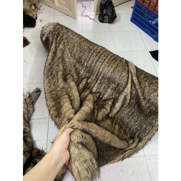 Thảm lông chụp hình quần áo - lót sàn trang trí Nâu chuột