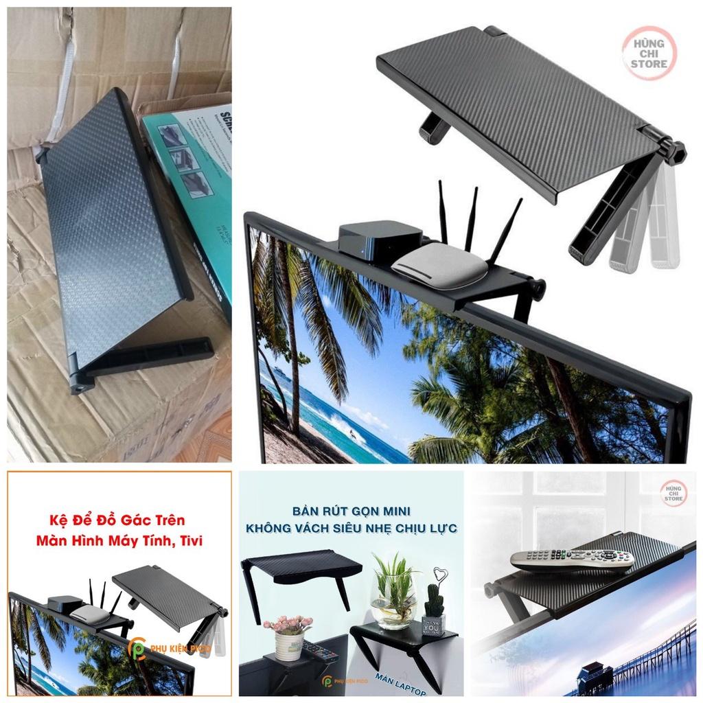 Kệ để đồ trên màn hình máy tính ,tivi đa năng gấp gọn nhựa ABS hàng dày loại tốt cao câp siêu tiện dụng