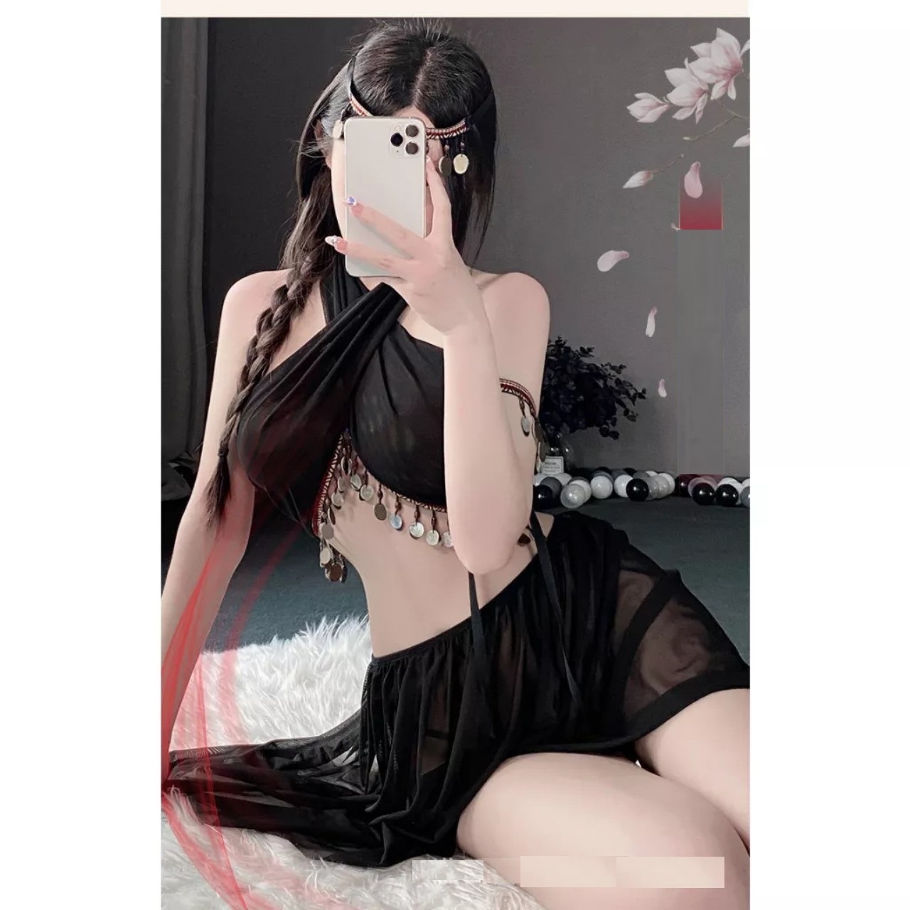 Váy ngủ cosplay ấn độ xẻ tà 2725