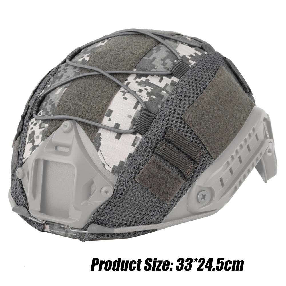 Vải Nylon Chống Mài Mòn Mũ Bảo Hiểm Lưới Bao Chống Trầy Xước Airsoft Mũ Bảo Hiểm Có Nhanh MH PJ BJ Mũ Bảo Hiểm CS Bóng Sơn Wargames Color: Helmet Cover 08